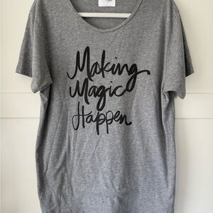 Sincerely Jules Gray Graphic Tee making magic happen